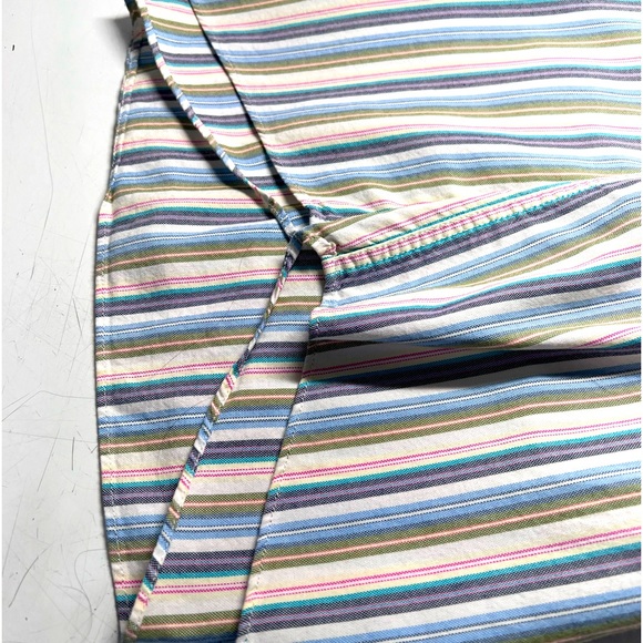 Alan Flusser Long Sleeve Striped Button Down Collar Pocket XL - Picture 5 of 5